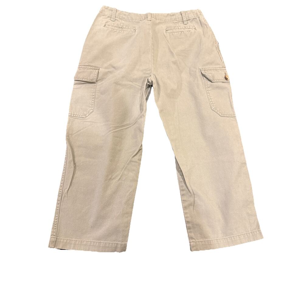 Women's Cherokee Cargo Cropped Light Green Khaki Cotton Pants Size 10 - Picture 7 of 10